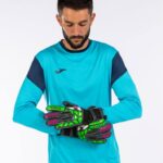Joma 82P4R3451 أسود أخضر قفازات حارس مرمى كرة القدم الممتازة - Image 2
