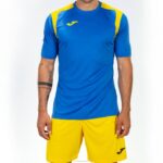 Joma 82P4R3468 الأزرق الملكي الأصفر بطولة قميص قصير الأكمام v رجال - Image 2
