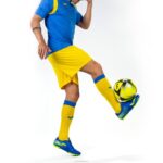 Joma 82P4R3468 الأزرق الملكي الأصفر بطولة قميص قصير الأكمام v رجال - Image 6