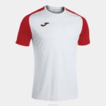 Joma 82P4R3474 أبيض أحمر قميص بأكمام قصيرة أكاديمية رابعا رجال