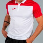 Joma 82P4R3480 أبيض أحمر قميص بولو بأكمام قصيرة هواية II رجال - Image 12