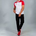 Joma 82P4R3480 أبيض أحمر قميص بولو بأكمام قصيرة هواية II رجال - Image 8