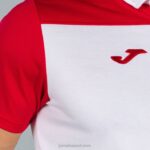 Joma 82P4R3480 أبيض أحمر قميص بولو بأكمام قصيرة هواية II رجال - Image 10