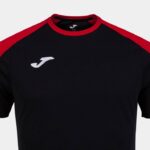 Joma 82P4R348 أسود أحمر قميص البطولة البيئية قصيرة الأكمام رجال - Image 4
