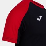 Joma 82P4R348 أسود أحمر قميص البطولة البيئية قصيرة الأكمام رجال - Image 7