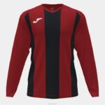 Joma 82P4R3572 أحمر أسود قميص طويل الأكمام بيزا الثاني رجال