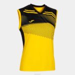 Joma 82P4R3594 أصفر أسود تي شيرت بدون أكمام سوبرنوفا الثاني نحيف