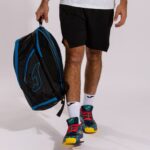 Joma 82P4R363 أسود أزرق حقيبة حذاء على ظهره مفتوحة - Image 4
