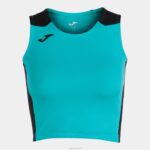 Joma 82P4R3689 الفيروز الأسود سجل أعلى الخزان الثاني نحيف