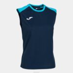 Joma 82P4R3767 الأزرق الداكن الفيروز الفلوريسنت بطولة قمة الدبابة البيئية نحيف