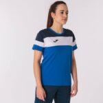 Joma 82P4R3784 الأزرق الملكي الأزرق الداكن الأبيض قميص بأكمام قصيرة طاقم رابعا نحيف - Image 3