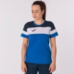 Joma 82P4R3784 الأزرق الملكي الأزرق الداكن الأبيض قميص بأكمام قصيرة طاقم رابعا نحيف - Image 5