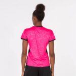 Joma 82P4R3787 نيون وردي أسود قميص قصير الأكمام toletum الثاني نحيف - Image 2