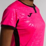 Joma 82P4R3787 نيون وردي أسود قميص قصير الأكمام toletum الثاني نحيف - Image 4