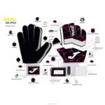Joma 82P4R3883 الفوشيه الأسود قفازات حارس مرمى كرة القدم gk-pro - Image 6