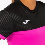 Joma 82P4R3909 نيون وردي أسود قميص قصير الأكمام مونتريال نحيف - Image 5