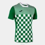 Joma 82P4R396 أبيض أخضر قميص بأكمام قصيرة العلم iii رجال