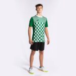 Joma 82P4R396 أبيض أخضر قميص بأكمام قصيرة العلم iii رجال - Image 9