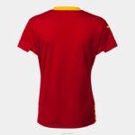 Joma 82P4R3974 أحمر قميص قصير الأكمام 1st اختيار موحدة الإسبانية كرة الصالات نحيف - Image 2