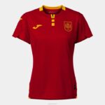 Joma 82P4R3974 أحمر قميص قصير الأكمام 1st اختيار موحدة الإسبانية كرة الصالات نحيف