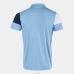 Joma 82P4R397 السماء الزرقاء البحرية الزرقاء البيضاء قميص بولو بأكمام قصيرة طاقم v رجال - Image 2