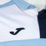 Joma 82P4R397 السماء الزرقاء البحرية الزرقاء البيضاء قميص بولو بأكمام قصيرة طاقم v رجال - Image 3