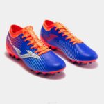 Joma 82P4R403 الأزرق الملكي البرتقالي الفلوريسنت حذاء كرة القدم دفع كوب 23 عشب صناعي - Image 2