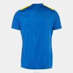 Joma 82P4R407 الأزرق الملكي الأصفر قميص بطولة قصيرة الأكمام السابع رجال - Image 2