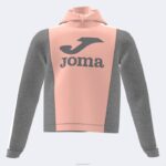 Joma 82P4R4119 الوردي مزيج الرمادي مقنع سترة فتاة بارك
