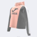 Joma 82P4R4119 الوردي مزيج الرمادي مقنع سترة فتاة بارك - Image 4