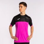 Joma 82P4R4129 نيون وردي أسود قميص قصير الأكمام مونتريال رجال - Image 2