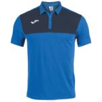 Joma 82P4R4154 الأزرق الملكي الأزرق الداكن قميص بولو قصير الأكمام الفائز رجال