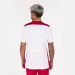 Joma 82P4R4183 أبيض أحمر بطولة قميص قصير الأكمام سادسا رجال - Image 3