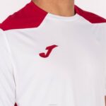 Joma 82P4R4183 أبيض أحمر بطولة قميص قصير الأكمام سادسا رجال - Image 5