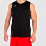 Joma 82P4R4201 أسود بلا أكمام سلة كومبي تي شيرت رجال - Image 2