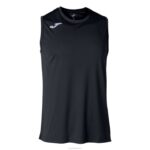 Joma 82P4R4201 أسود بلا أكمام سلة كومبي تي شيرت رجال