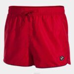 Joma 82P4R4224 أحمر منحنى جذوع السباحة رجال