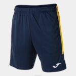 Joma 82P4R4226 الأزرق الداكن والأصفر بطولة برمودا السراويل البيئية رجال