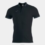 Joma 82P4R4234 أسود قميص بولو قصير الأكمام Bali II رجال