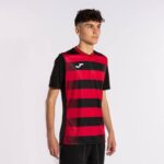 Joma 82P4R4290 أسود أحمر قميص بكم قصير europa v رجال - Image 2