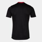 Joma 82P4R4290 أسود أحمر قميص بكم قصير europa v رجال - Image 9
