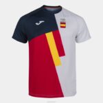 Joma 82P4R435 أحمر قميص قصير الأكمام أوقات الفراغ اللجنة الأولمبية الإسبانية