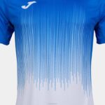 Joma 82P4R4367 أبيض أزرق ملكي قميص بأكمام قصيرة النمر الرابع رجال - Image 11