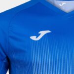 Joma 82P4R4367 أبيض أزرق ملكي قميص بأكمام قصيرة النمر الرابع رجال - Image 12