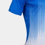Joma 82P4R4367 أبيض أزرق ملكي قميص بأكمام قصيرة النمر الرابع رجال - Image 3