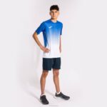 Joma 82P4R4367 أبيض أزرق ملكي قميص بأكمام قصيرة النمر الرابع رجال - Image 8
