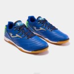 Joma 82P4R438 الأزرق الملكي الأخضر الفلوريسنت حذاء كرة الصالات مكسيما 23 داخلي - Image 2