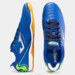 Joma 82P4R438 الأزرق الملكي الأخضر الفلوريسنت حذاء كرة الصالات مكسيما 23 داخلي - Image 4