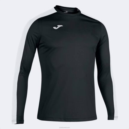 Joma 82P4R4421 أسود أبيض أكاديمية قميص بأكمام طويلة III رجال