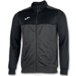 Joma 82P4R4442 أسود رمادي غامق الفائز سترة رجال